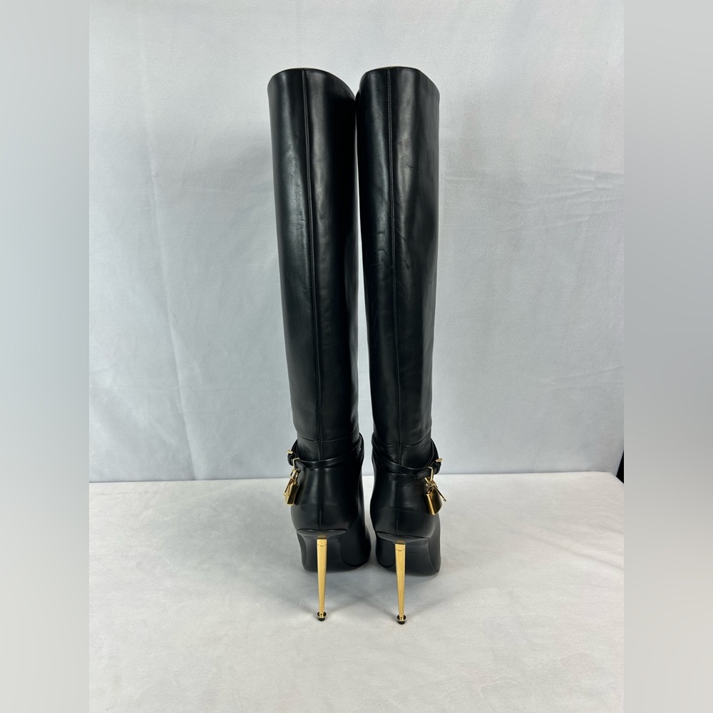 Tom Ford - Padlock 105 leather knee-high boots - Picture 7 of 10